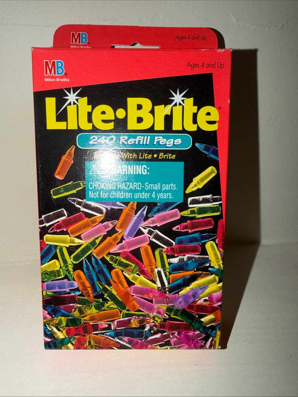 Vintage Hasbro Lite Brite Classic 240 Refill Pegs 1995 Vintage New In Box Multi